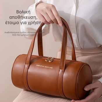 Κυλινδρική PVC τσάντα καλλυντικών — Κορεατικό στυλ, πολυχρηστικός ταξιδιωτικόςOrganisator