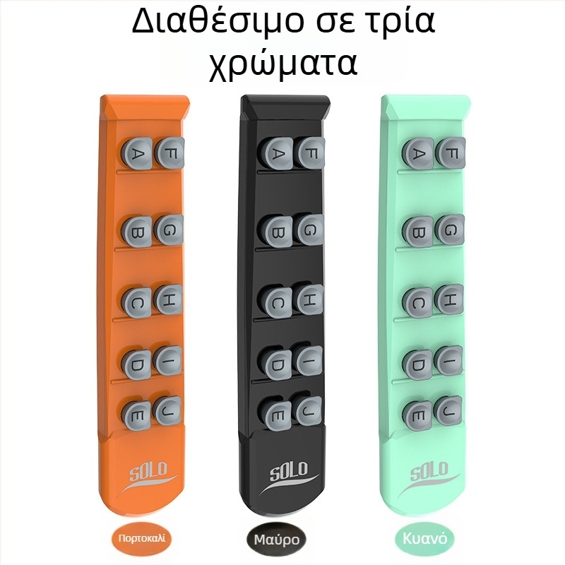 Εργαλείο εκγύμνασης δαχτύλων κιθάρας από PC, σετ 10 τεμαχίων, θέση δακτύλων και προπονητής κλιμάκων με πλέγμα