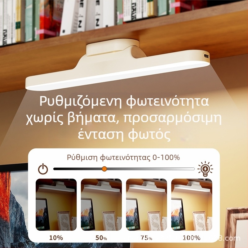 LED λάμπα γραφείου με USB τροφοδοσία, προστασία ματιών, ρυθμιζόμενος φωτισμός, διακόπτης με κουμπί, για φοιτητικό δωμάτιο