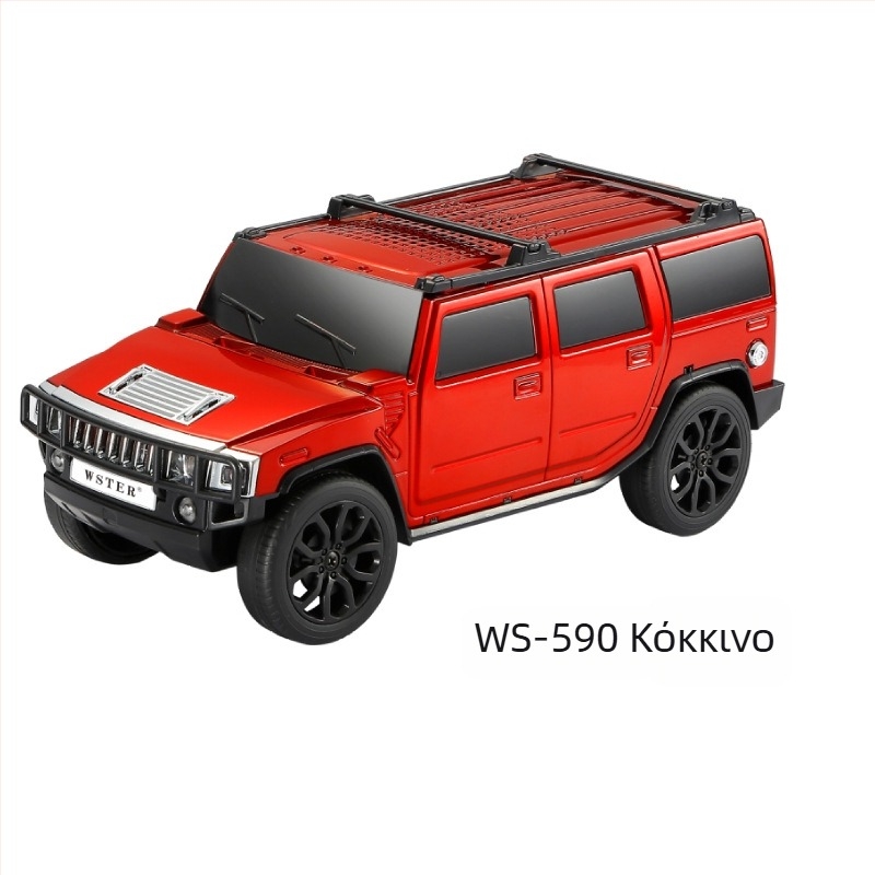 Bluetooth ηχείο σε σχέδιο Hummer αυτοκινήτου – έξοδος 5W, Bluetooth 5.0, ενσωματωμένη μπαταρία 1200–2000 mAh, συχνότητα 100 Hz–20 kHz, συμβατό με TWS