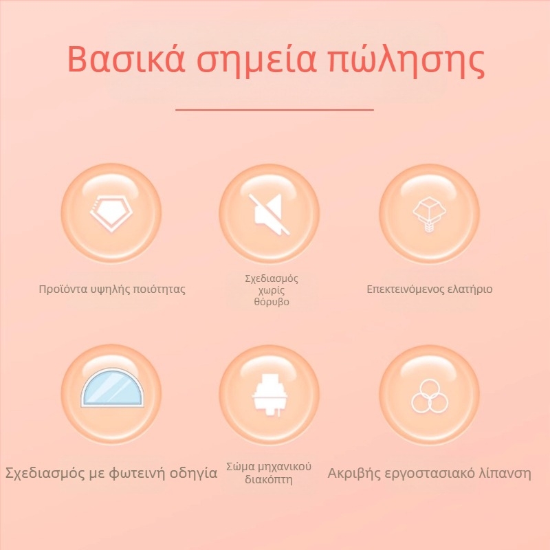 Gott Peach v3 / Lime v3 σιωπηλοί μηχανικοί διακόπτες πληκτρολογίου, 5‑πινες, hot-swappable, εξατομικευμένοι, OEM επεξεργασία