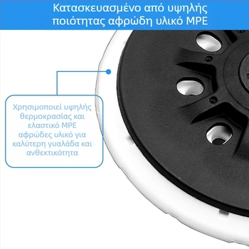 Αεροπνευματική μηχανή λείανσης με θήκη 17 οπών και αναρρόφηση, ξηρή άλεση