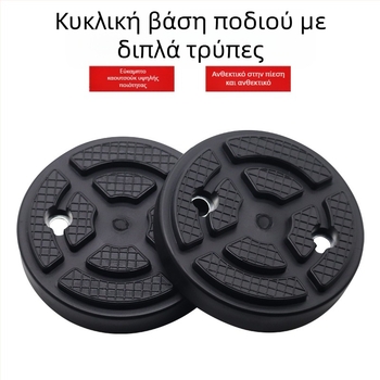 Ανυψωτής αυτοκινήτων με ελαστικό πατάκι, βάση ποδιού και εξαρτήματα για διπλό στήλωνα γάντρι — καθολικό κυκλικό ελαστικό πατάκι, μοντέλο MM-00031, προέλευση Κάνγκζου, Χεμπέι