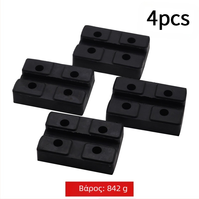 Ανυψωτής αυτοκινήτων με ελαστικό πατάκι, βάση ποδιού και εξαρτήματα για διπλό στήλωνα γάντρι — καθολικό κυκλικό ελαστικό πατάκι, μοντέλο MM-00031, προέλευση Κάνγκζου, Χεμπέι