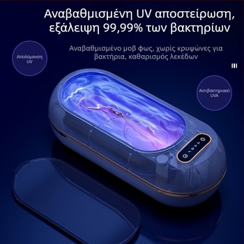 Υπερηχητική μηχανή καθαρισμού γυαλιών με USB τροφοδοσία, 3,7V, 10W, χωρητικότητα 301–500 ml