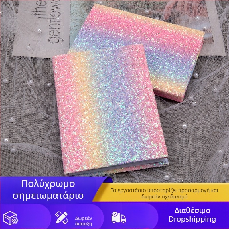 Τετράδιο με ουράνια χρώματα, Α6, 80 σελίδες, φορητό και χαριτωμένο σημειωματάριο για κορίτσια