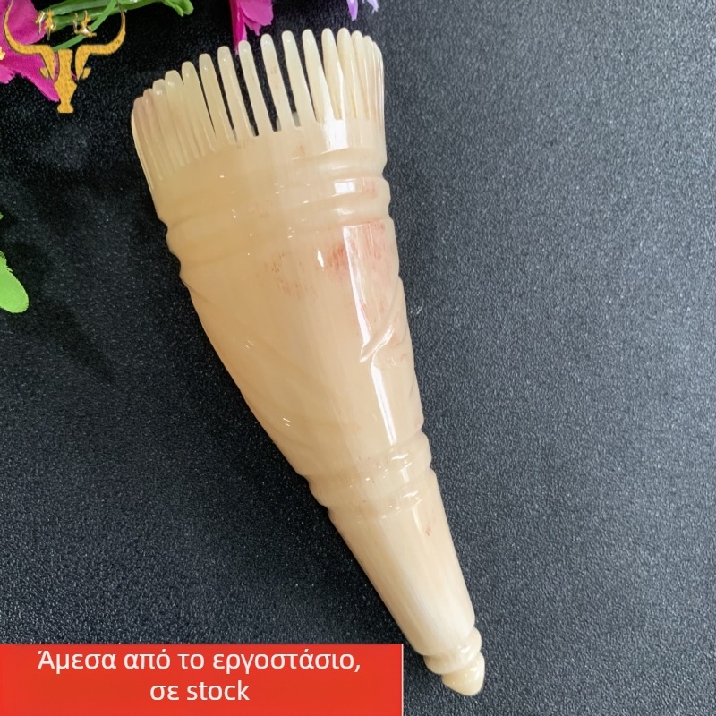 Χτένα μασάζ μαλλιών από κέρατο με μυτερή άκρη, μάρκα Weida, κατάλληλη υγιεινό μασάζ κεφαλής