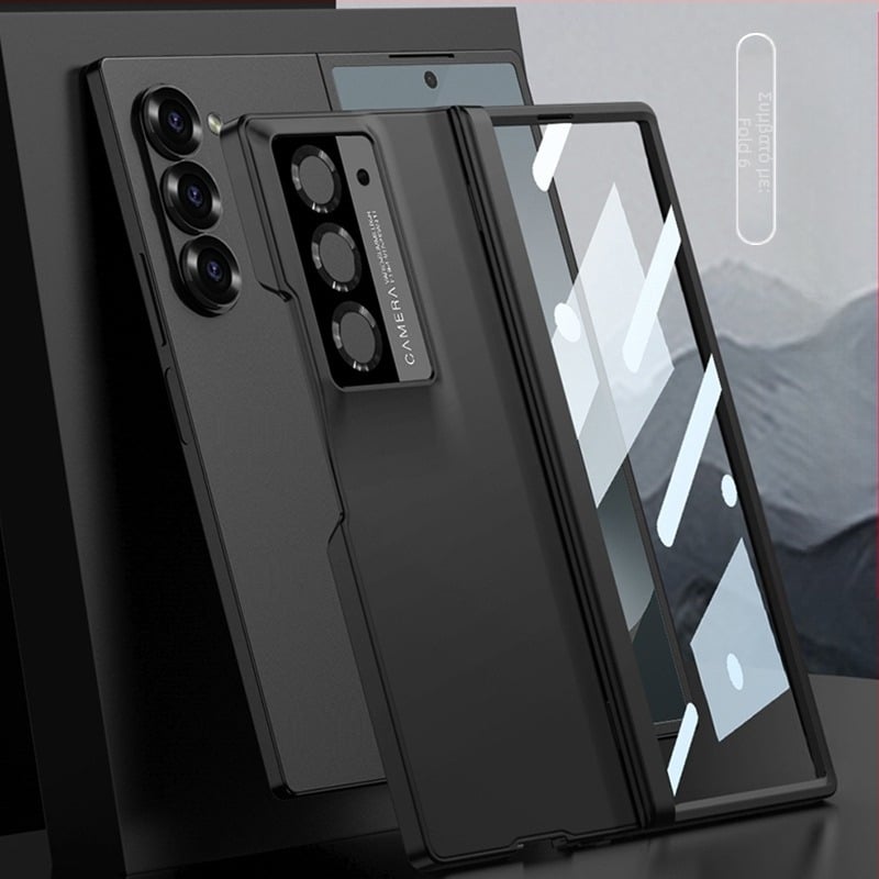 GKK Θήκη Samsung Z Fold6 για την πίσω κάμερα, μαγνητικός μεντεσές, ματ φινίρισμα, αντοχή στην πτώση, πλήρες κάλυμμα