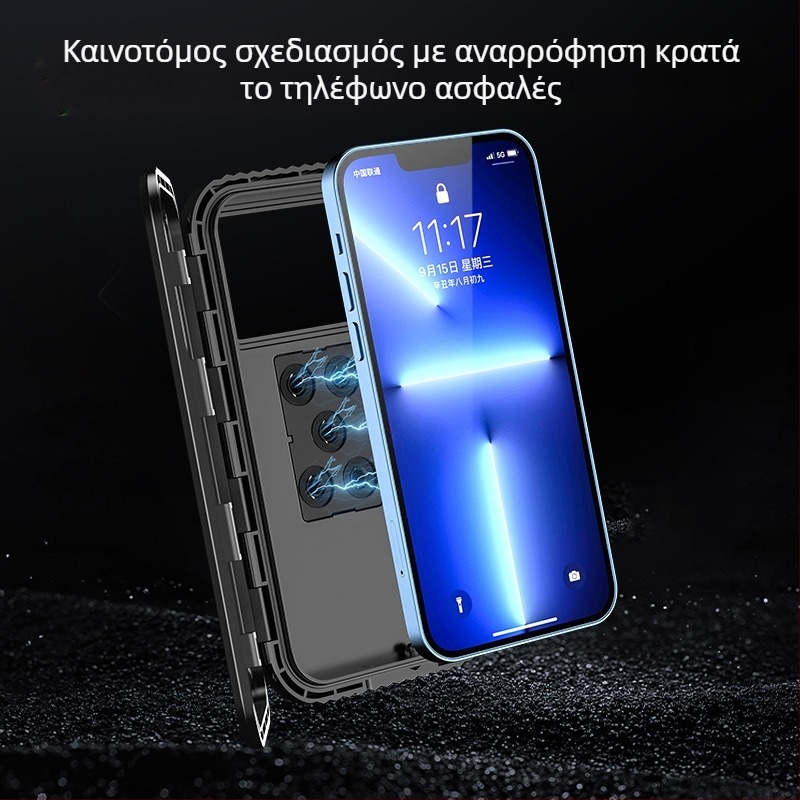 Road Myers αδιάβροχη θήκη τηλεφώνου για ποδήλατο, μοτοποδήλατο και ηλεκτρικό όχημα; Υλικό: πλαστικό; Καθολική συμβατότητα με κινητά τηλέφωνα; Διαθέσιμη δυνατότητα ιδιωτικής ετικέτας
