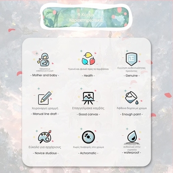 Ψηφιακή ζωγραφιά λαδιού - DIY χρωματισμός με χειροποίητη προσαρμογή, με μασίφ ξύλινο πλαίσιο, μοντέρνο μινιμαλιστικό στυλ, κατάλληλη για σαλόνι, εστιατόριο, είσοδο