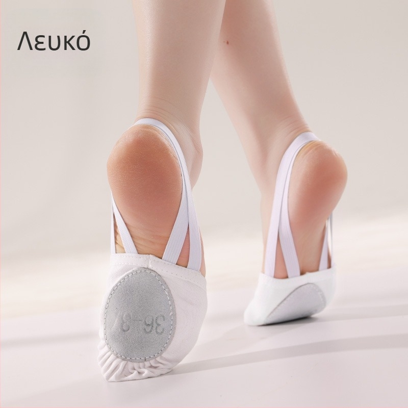 Iron Arrow Ενήλικα Παπούτσια Χορού - Με Μαλακή Σόλα, Διαπνέοντα και Ελαφριά, Σόλα από Δέρμα Αγελάδας, Άνω Μέρος από Βαμβακερό Ύφασμα, Για Μπαλέτο και Σύγχρονο Χορό