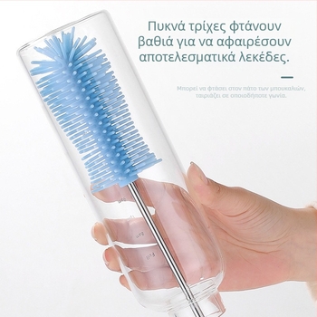 Βούρτσα για ποτήρια με ημι-αυτόματο περιστροφικό μηχανισμό, σιλικόνη, Yuyue, Zhejiang