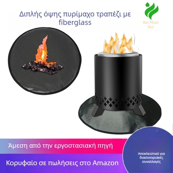 Κύκλικη πυροπροστατευτική επιφάνεια γραφείου — ανθεκτική στη φλόγα, με υψηλή θερμική μόνωση και θερμική αντίσταση.