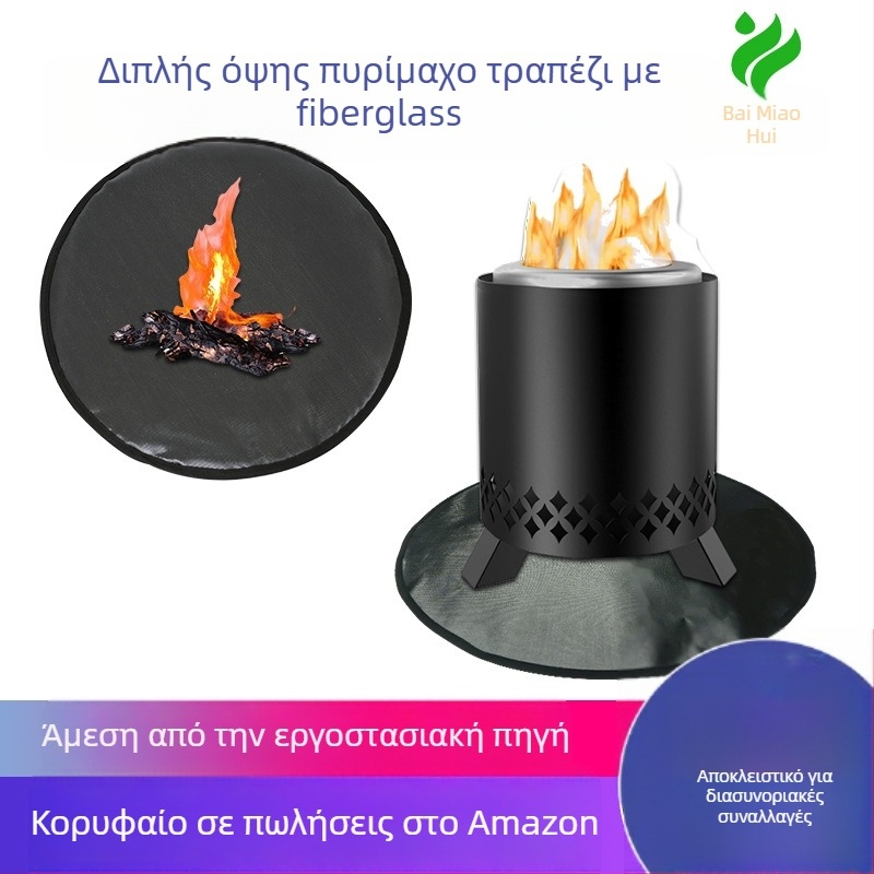 Κύκλικη πυροπροστατευτική επιφάνεια γραφείου — ανθεκτική στη φλόγα, με υψηλή θερμική μόνωση και θερμική αντίσταση.