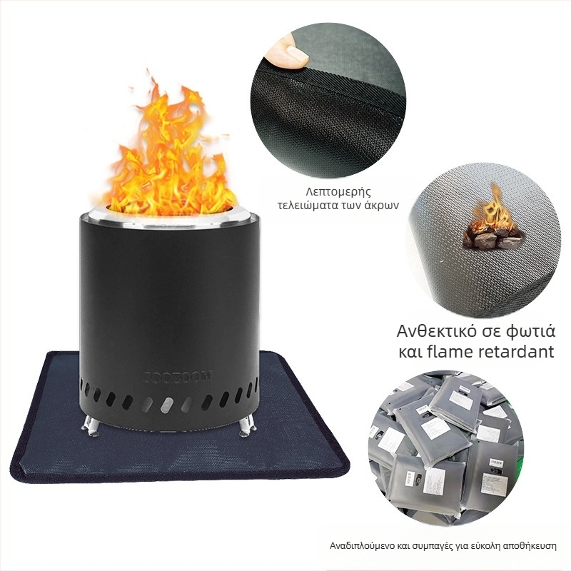 Κύκλικη πυροπροστατευτική επιφάνεια γραφείου — ανθεκτική στη φλόγα, με υψηλή θερμική μόνωση και θερμική αντίσταση.