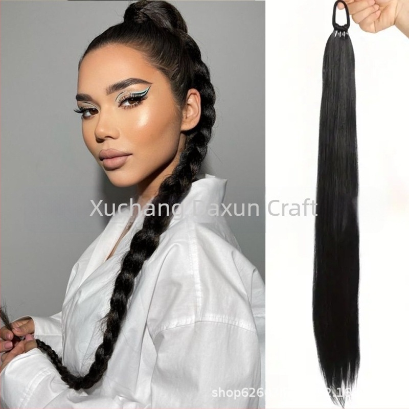 Περούκα με αλογοουρά — θερμοανθεκτική ίνα, μηχανική κατασκευή, βαφή και περμανάντ επιτρέπονται