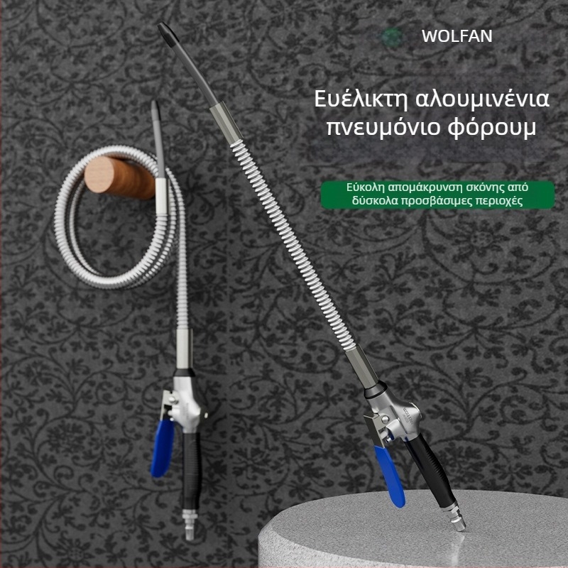 Wallvan Πνευματικό όπλο φυσημάτων σκόνης, μοντέλο Stowable, κράμα αλουμινίου, για καθαρισμό και απομάκρυνση σκόνης