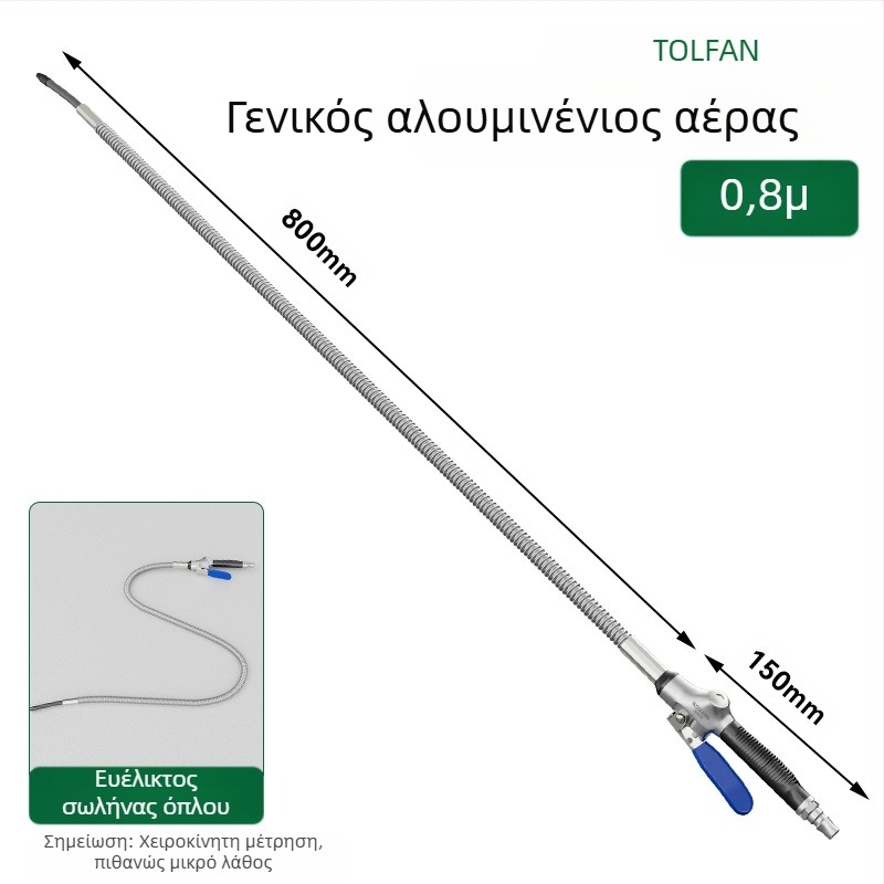 Wallvan Πνευματικό όπλο φυσημάτων σκόνης, μοντέλο Stowable, κράμα αλουμινίου, για καθαρισμό και απομάκρυνση σκόνης