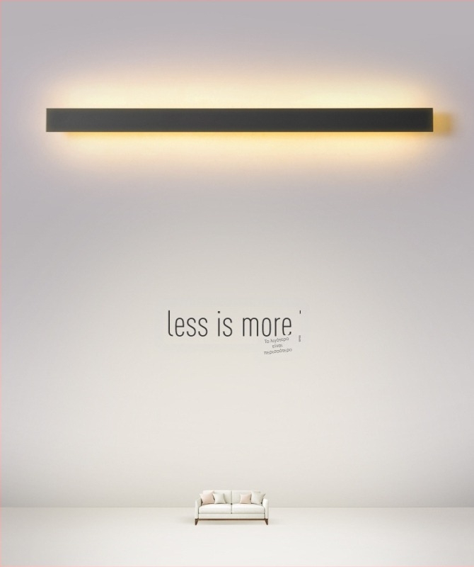 LED τοίχου λαμπτήρας, μινιμαλιστικός σχεδιασμός, ακρυλικό καπάκι, αλουμινένιο σώμα, τάση 85–265V, CE πιστοποιητικό