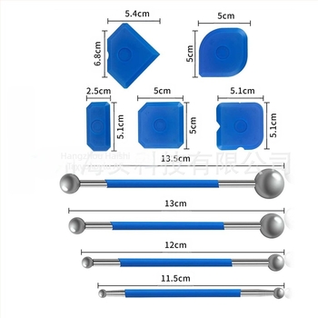 MCKAY BC-A084 Σετ 9 τεμαχίων εργαλείων για φινίρισμα σιλικόνης σε γυαλί