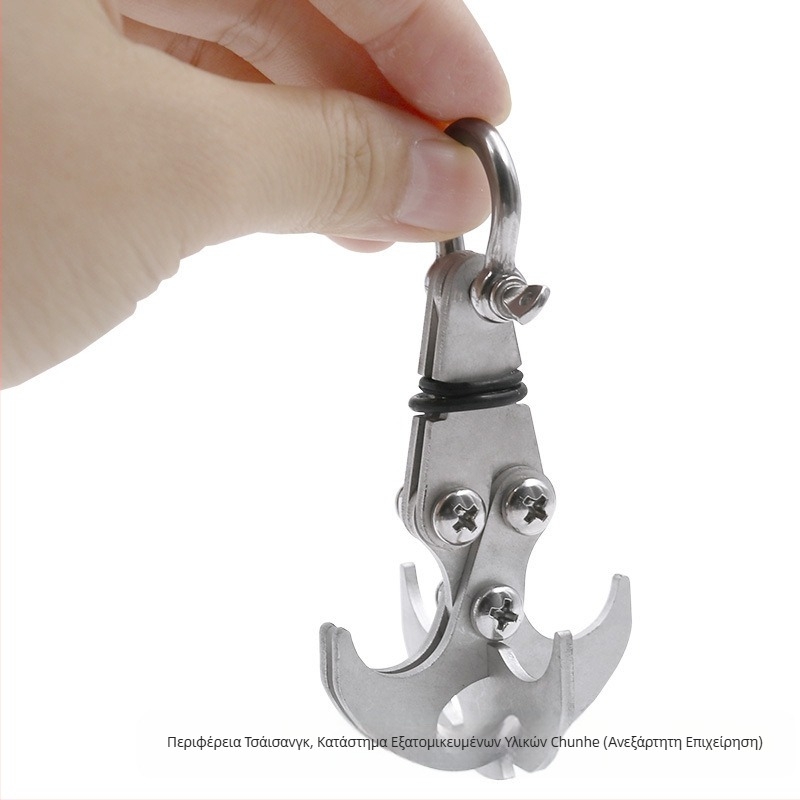 Ανοξείδωτος εξωτερικός γάντζος αναρρίχησης με αναδιπλούμενο μηχανισμό εξαγωγής και βαρύτητα