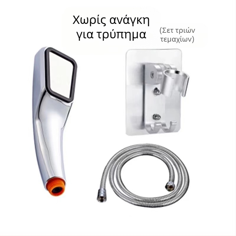 Ντους κεφαλής με 300 οπές, κυκλικό ABS, εγκατάσταση στον τοίχο, UV επίστρωση, 0–90°C λειτουργίας