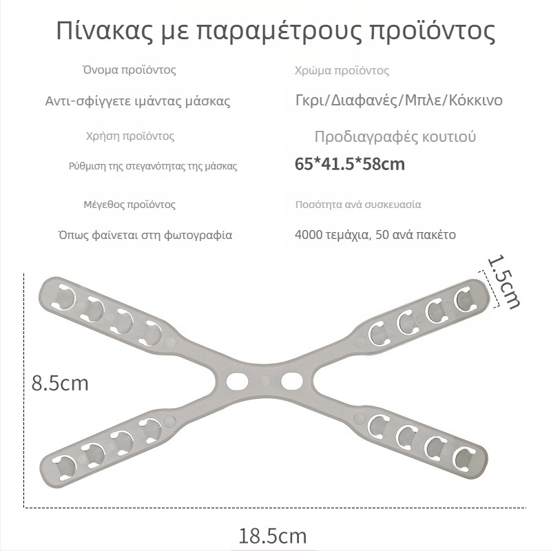 Αξεσουάρ προστασίας αυτιών για μάσκα με ρυθμιζόμενη αγκράφα ζώνης, πίσω σχεδιασμός φορεσιμότητας, oppopp υλικό, unisex ενήλικες