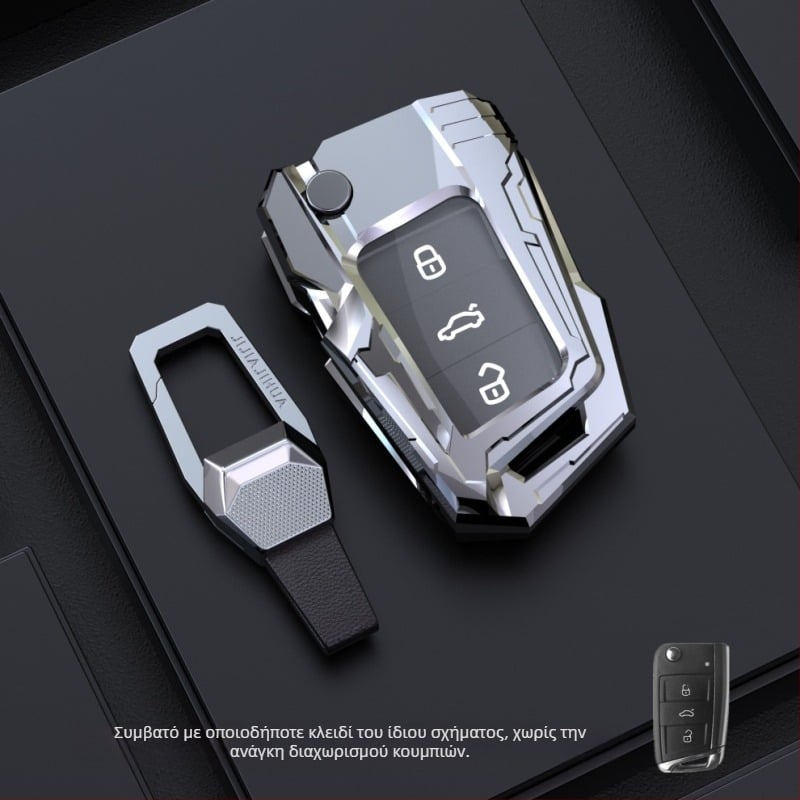 Θήκη κλειδιού Volkswagen – ψευδάργυρη κράμα, Rui Teng; συμβατό με Magotan, Sagitar, Passat, Tiguan L, Bora, CC, Ling Du, Lang Yi