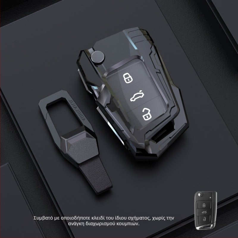 Θήκη κλειδιού Volkswagen – ψευδάργυρη κράμα, Rui Teng; συμβατό με Magotan, Sagitar, Passat, Tiguan L, Bora, CC, Ling Du, Lang Yi