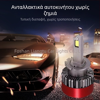 Κεφαλές LED προβολείς της σειράς D με 3 χαλκοσωλήνες, 55W, 12V, IP68, 12000 lm