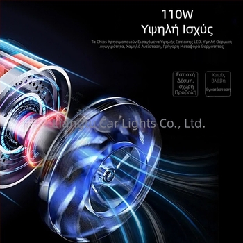 Κεφαλές LED προβολείς της σειράς D με 3 χαλκοσωλήνες, 55W, 12V, IP68, 12000 lm