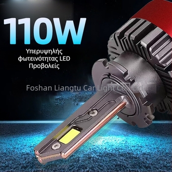 Κεφαλές LED προβολείς της σειράς D με 3 χαλκοσωλήνες, 55W, 12V, IP68, 12000 lm