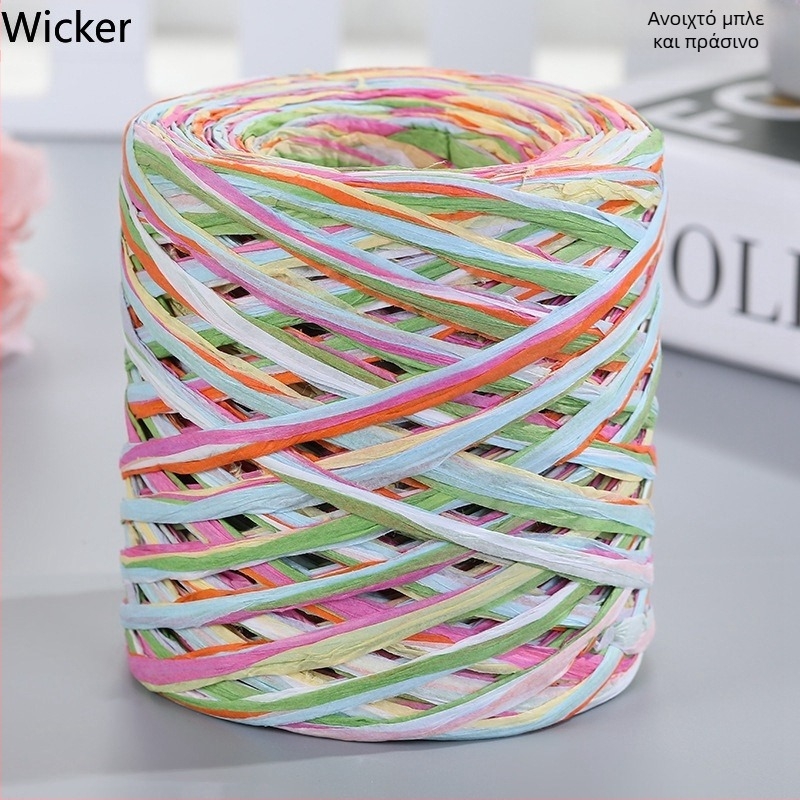 Χαρτίνο σχοινί ραφία – ίνα ανάμειξης, σωληνωτό νήμα, μονή ίνα