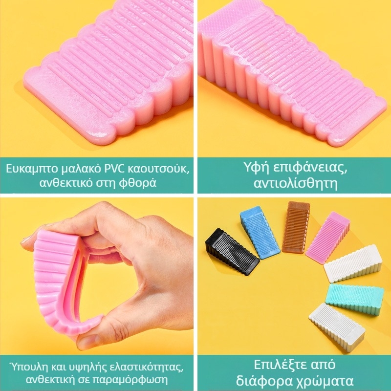 Qijia Μοντέλο 001 PVC προφυλακτήρας πόρτας, τοποθετημένος στο δάπεδο, μοντέρνο μινιμαλιστικό στυλ