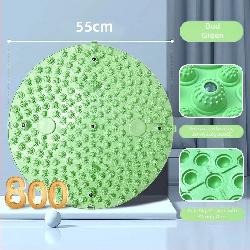 Μεγάλη κυκλική πλάκα ακουπρεσίας για παιδική αισθητηριακή εκπαίδευση και μασάζ πέλματος — Fengqi, 33 τεμάχια σε συσκευασία· ακόμη δεν κυκλοφορεί στην αγορά