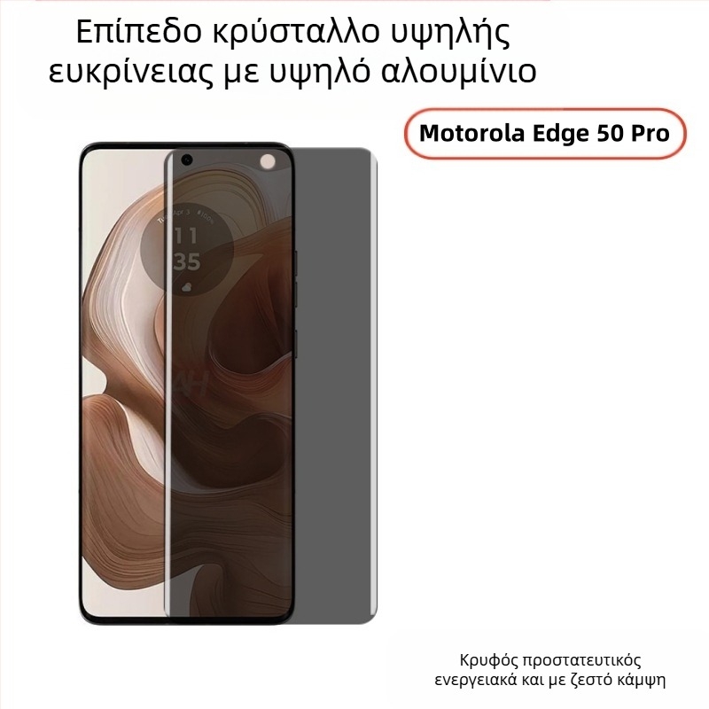 Προστατευτικό οθόνης από tempered glass για το Motorola Edge50 Pro — ματ φινίρισμα, προστασία από μπλε φως, αντι-αποτυπώματα, προστασία από σκόνη