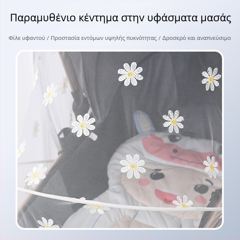 Δίκτυ προστασίας από κουνούπια για καρότσι μωρού, πτυσσόμενο, πλήρους κάλυψης, αντι-κουνούπια, πλαστικός σκελετός