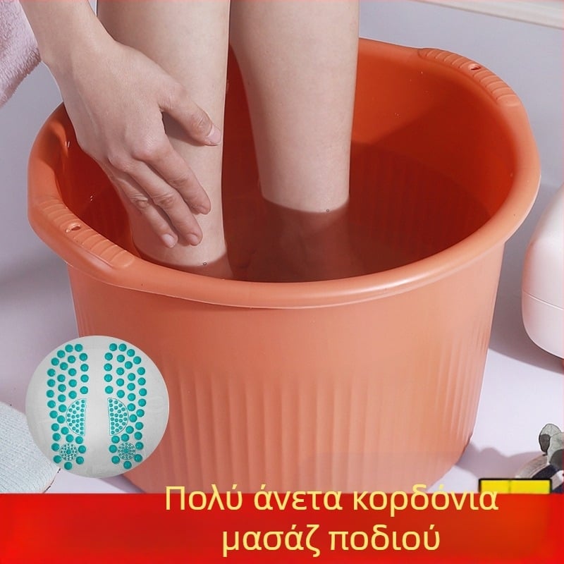 Πλαστικός κυκλικός βαθύς κάδος για μασάζ και μπάνιο ποδιών, οικιακή χρήση
