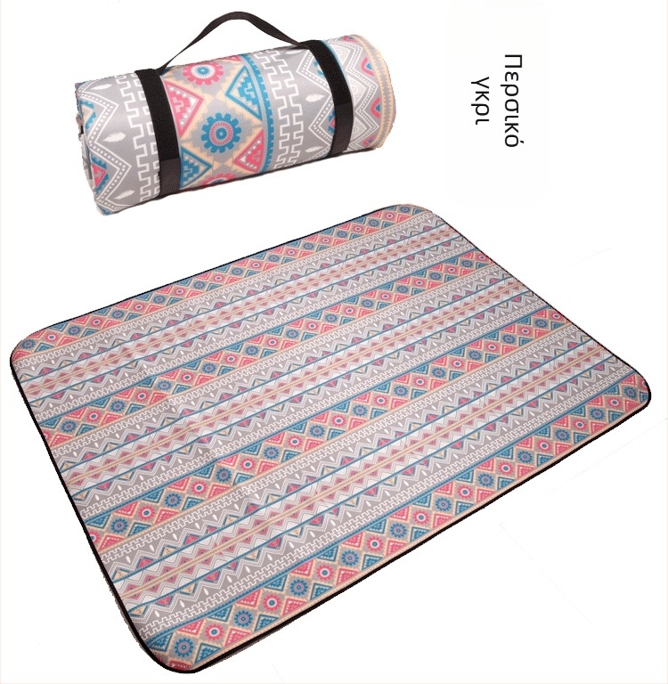 Υπαίθριο αδιάβροχο πικνίκ χαλάκι από πολυεστερικό ύφασμα, Oxford ύφασμα, στρώμα αλουμινίου για προστασία από το νερό, φορητό για παραλία και πικνίκ