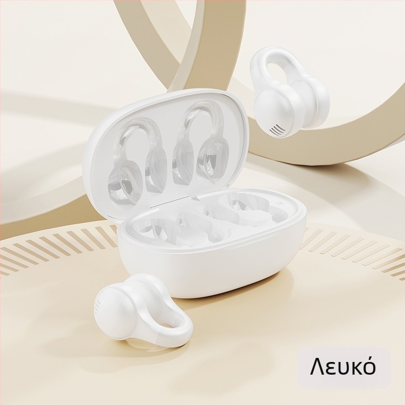 Ασύρματα Bluetooth ακουστικά clip-in με αγωγή ήχου μέσω αέρα, με μείωση θορύβου, Bluetooth 5.4, IPX4, εμβέλεια 10 m