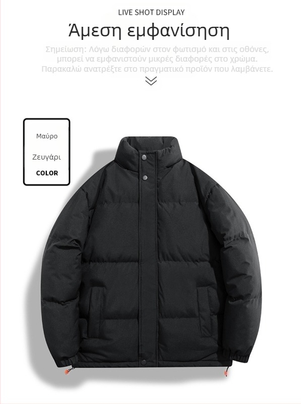 Βαμβακερό παλτό - χωρίς κουκούλα, στάσιμος γιακά; Ύφασμα: 100% πολυεστέρας; Γέμισμα: πολυεστέρας-βαμβάκι; Επένδυση: πολυεστέρας