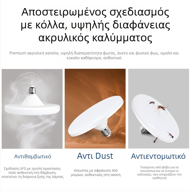 Λάμπα LED με βάση E27, 1100 lm, δέσμη 180°, 220V, ζωή 10000 h