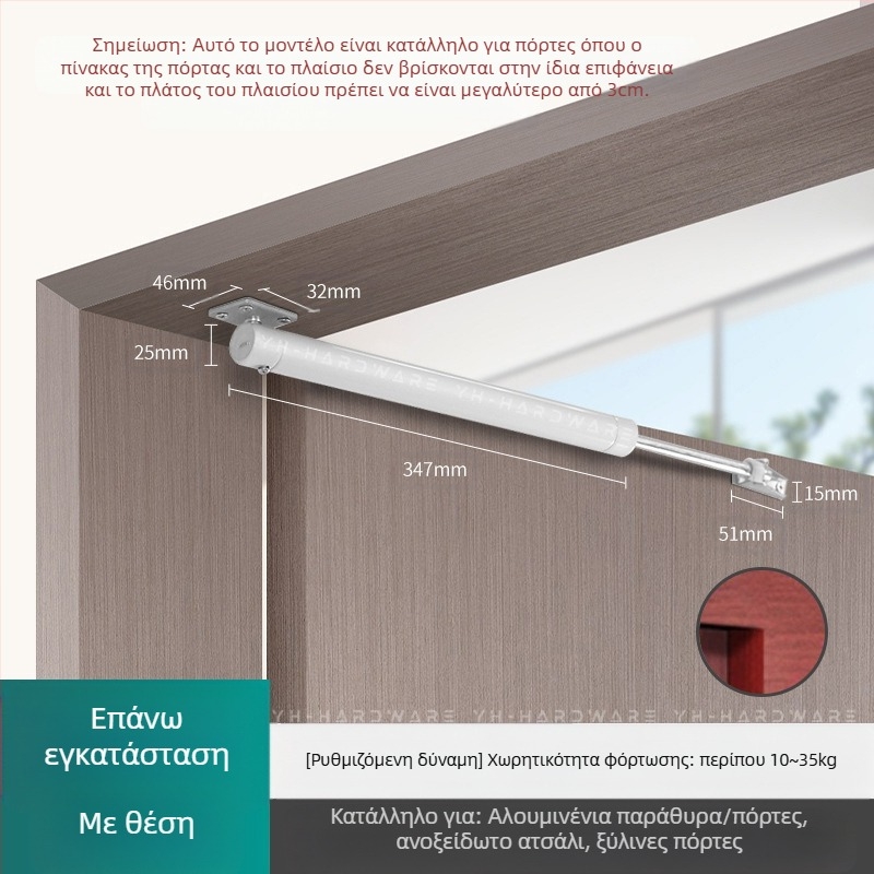 Αυτόματος κλειστήρας πόρτας από ανοξείδωτο ατσάλι της Xuncheng – ρυθμιζόμενη ταχύτητα κλεισίματος και ρυθμιζόμενη δύναμη κλειδώματος