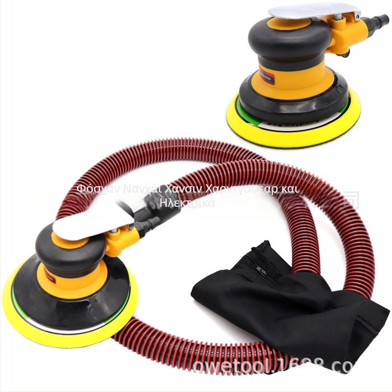 Αεροπνευστική μηχανή γυαλίσματος και λείανσης με σύστημα εξαγωγής σκόνης για μέταλλο και ξύλο