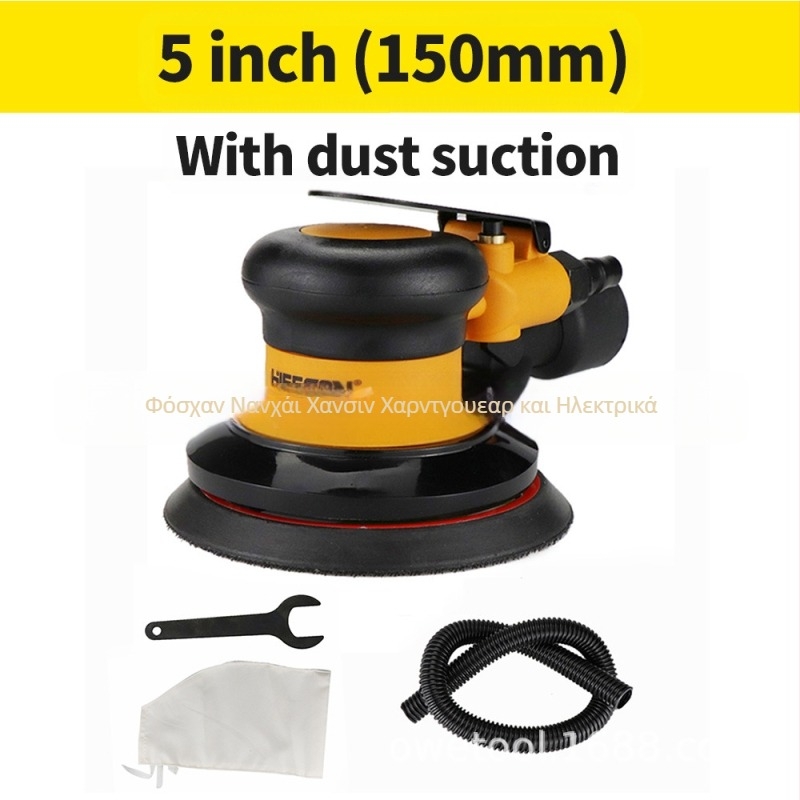 Αεροπνευστική μηχανή γυαλίσματος και λείανσης με σύστημα εξαγωγής σκόνης για μέταλλο και ξύλο