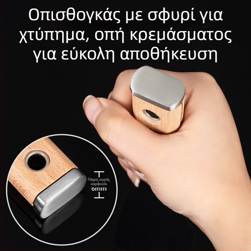 Πούτι Νάιφ, ιαπωνικού στυλ λεπίδα από ανοξείδωτο χάλυβα πάχους, λαβή από ξύλο, τύπος επίπεδης λεπίδας, κατάλληλο για οικιακή διακόσμηση και καθαρισμό δαπέδων