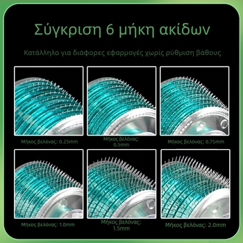 Emmawife μικροβελόνες ρολλέρ προσώπου – μη αποστειρωμένη συσκευή για ανάπλαση προσώπου και ανάπτυξη μαλλιών, αναβαθμισμένος υλικό χαμηλής διαπερατότητας, σκληρότητα μέτρια-σκληρή, έγκριση Susu equipment № 20200094.