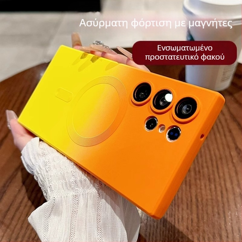 Θήκη σιλικόνης Samsung Note20 με gradient μαγνητική πρόσδεση, ανθεκτική σε πτώσεις