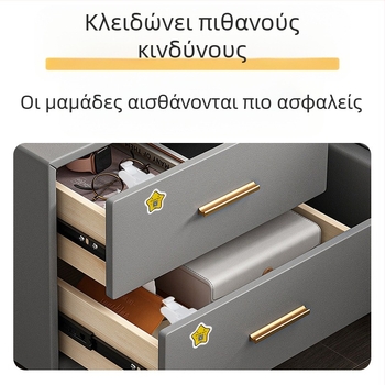 Κλειδαριά συρταριού – μοντέλο z-drawer lock, ABS υλικό, για συρτάρια, μοντέρνος και απλός σχεδιασμός, Levy Poetry