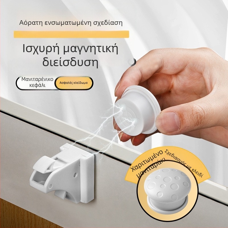 Κλειδαριά συρταριού – μοντέλο z-drawer lock, ABS υλικό, για συρτάρια, μοντέρνος και απλός σχεδιασμός, Levy Poetry